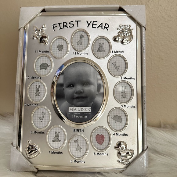 Malden First Year Silver Picture Frame - Picture 1 of 4
